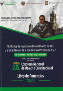 T-DIP069 – A 30 años de vigencia de la Constitución de 1993 y Bicentenario de la Constitución Peruana de 1823 – T-1