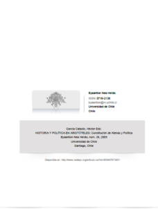 T-CHP100 – Historia y Politica en Aristóteles – Constitución de Atenas y Politica