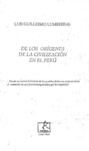 T-HPE112 – De los orígenes de la civilización en el Perú